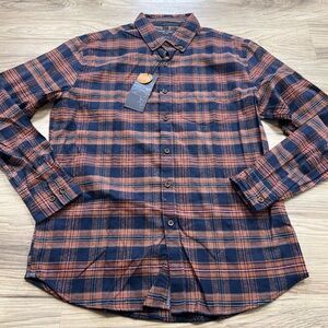 Nickel and Iron Shirt Plaid Long Sleeve Button Up Casual Outdoor Mens Large NWT